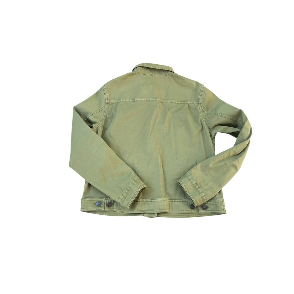 Pendleton Trucker Canvas Cropped Jacket Olive Gre… - image 5